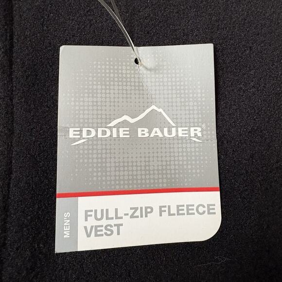 NWT Eddie Bauer Black Fleece Vest Mens Size 3XL - Picture 4 of 8